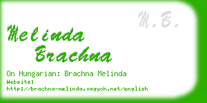 melinda brachna business card